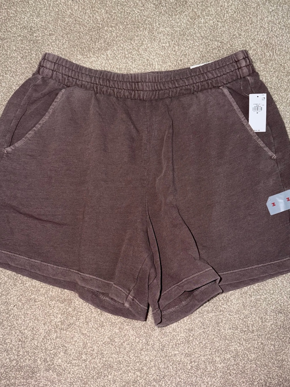 Old Navy Brown Elastic-Waist Athletic Shorts